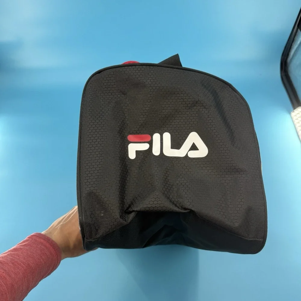 FILA‎ Black Red Duffle Gym Bag Sports Travel Shoulder Carry On